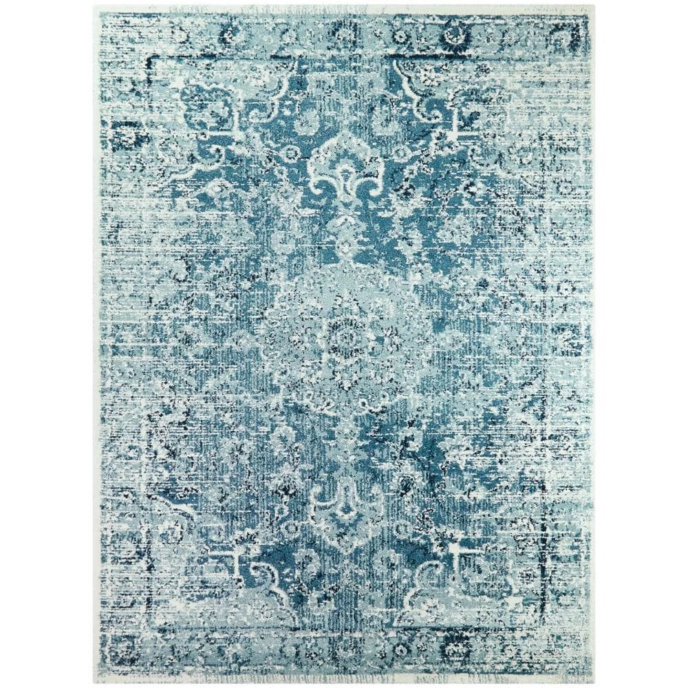 Kennedy Teal 8 ft. x 10 ft. Vintage Oriental Area Rug by BALTA 3 Kennedy Teal 8 ft. x 10 ft. Vintage Oriental Area Rug by BALTA