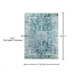 Kennedy Teal 8 ft. x 10 ft. Vintage Oriental Area Rug by BALTA 13 Kennedy Teal 8 ft. x 10 ft. Vintage Oriental Area Rug by BALTA -Cheap BALTA || Norsk Store teal balta area rugs 3005768 76 1000