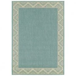 Seattle Aqua 8 ft. x 10 ft. Indoor/Outdoor Area Rug by BALTA