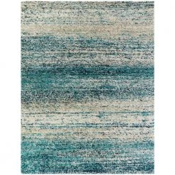 Eastleigh Teal 5 ft. x 7 ft. Abstract Shag Area Rug by BALTA