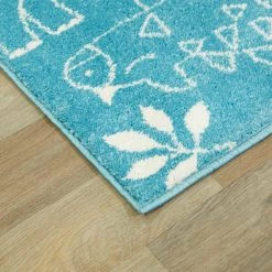 Parker Dinosaur Teal 5 ft. x 7 ft. Area Rug by BALTA -Cheap BALTA || Norsk Store teal balta kids rugs 3006719 4f 1000