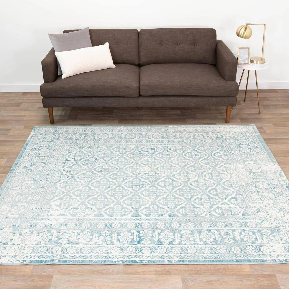 Sievert Teal 8 ft. x 10 ft. Indoor/Outdoor Area Rug by BALTA 8 Sievert Teal 8 ft. x 10 ft. Indoor/Outdoor Area Rug by BALTA - Image 6
