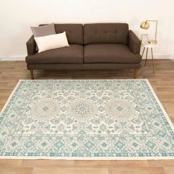 Amit Teal 5 ft. x 7 ft. Indoor/Outdoor Area Rug by BALTA -Cheap BALTA || Norsk Store teal balta outdoor rugs 3003353 31 1000
