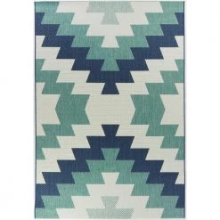 Levete Teal 8 ft. x 10 ft. Southwestern Indoor/Outdoor Area Rug by BALTA