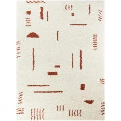 Rupa Modern Shag Rust 8 ft. x 10 ft. Area Rug by BALTA