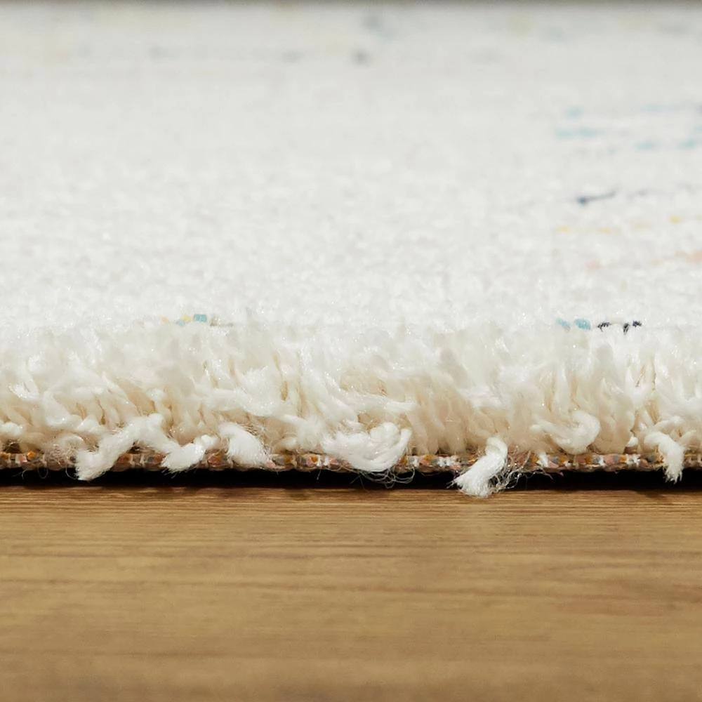 Sarita Tribal Shag White 8 ft. x 10 ft. Area Rug by BALTA 7 Sarita Tribal Shag White 8 ft. x 10 ft. Area Rug by BALTA - Image 5