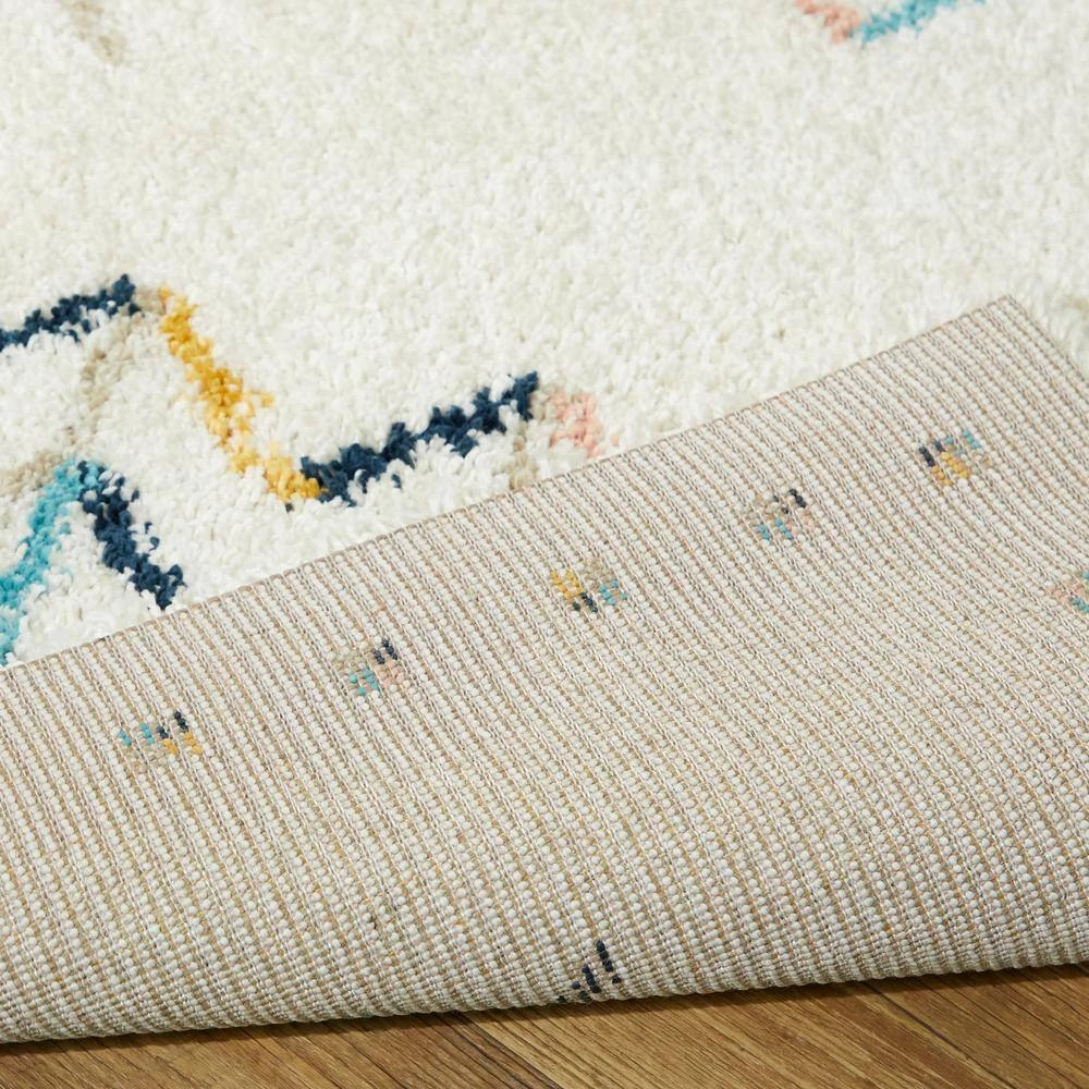 Sarita Tribal Shag White 8 ft. x 10 ft. Area Rug by BALTA 5 Sarita Tribal Shag White 8 ft. x 10 ft. Area Rug by BALTA - Image 3