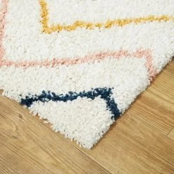 Kai Chevron Shag White 4 ft. x 6 ft. Area Rug by BALTA -Cheap BALTA || Norsk Store white balta area rugs 3006099 4f 1000