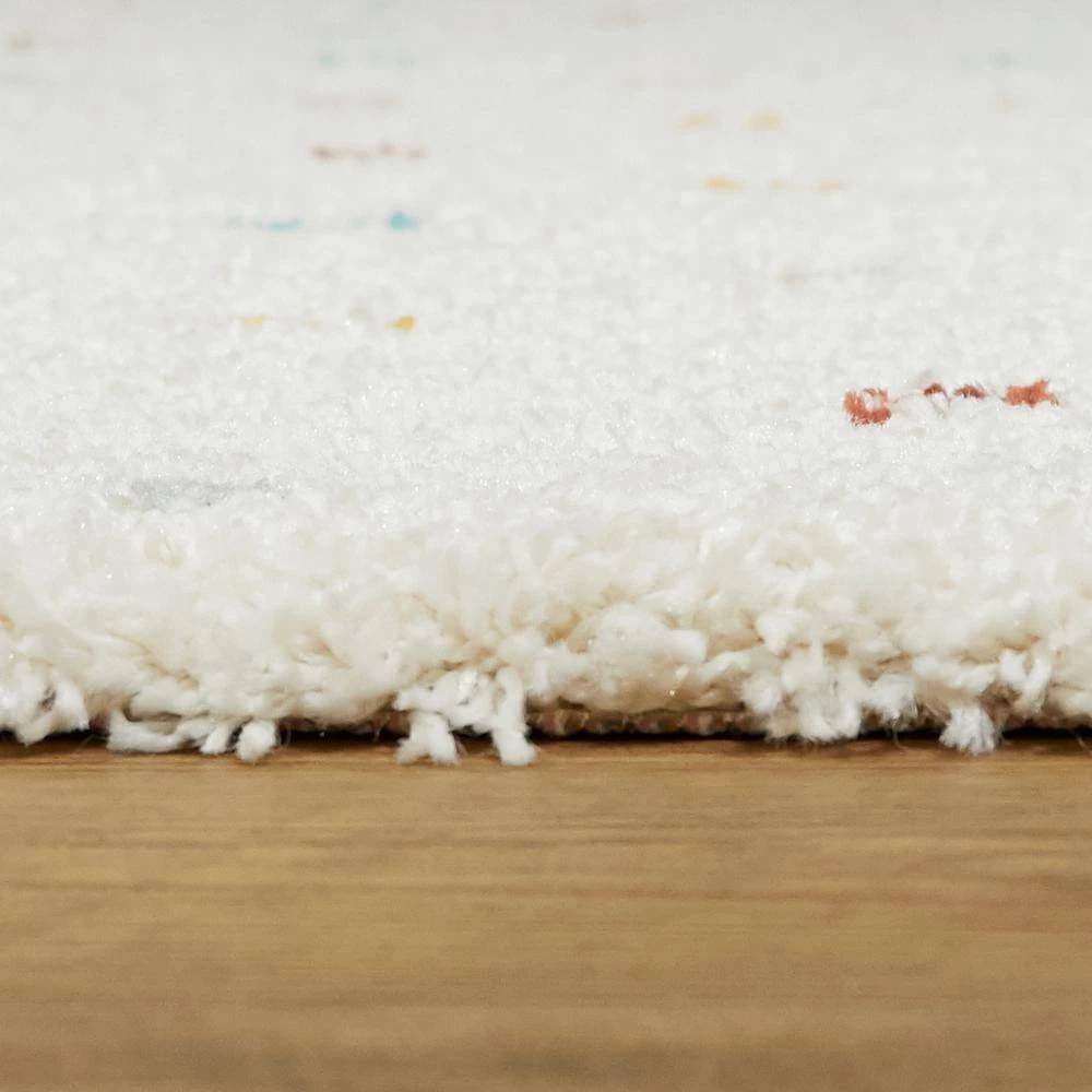 Enrica Dots Shag White 5 ft. x 7 ft. Area Rug by BALTA 7 Enrica Dots Shag White 5 ft. x 7 ft. Area Rug by BALTA - Image 5