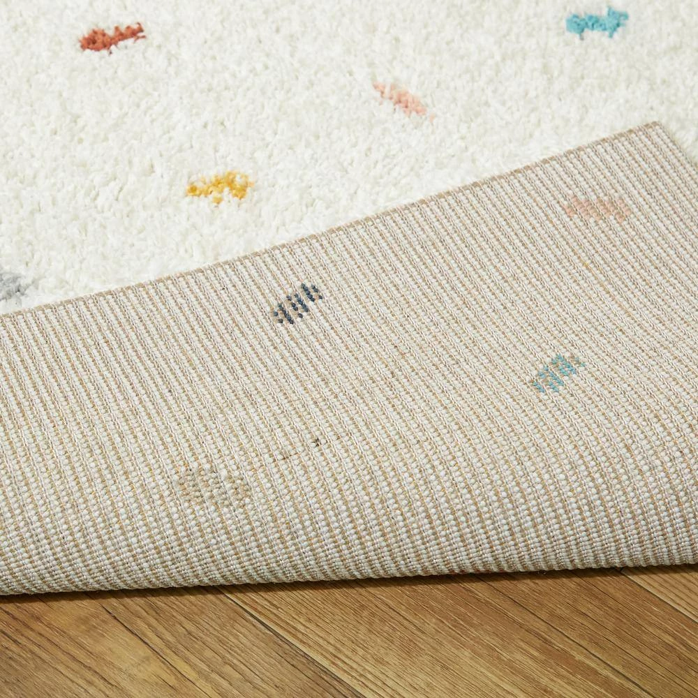 Enrica Dots Shag White 5 ft. x 7 ft. Area Rug by BALTA 5 Enrica Dots Shag White 5 ft. x 7 ft. Area Rug by BALTA - Image 3