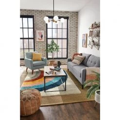 Amelia Rainbow Shag White 5 ft. x 7 ft. Area Rug by BALTA -Cheap BALTA || Norsk Store white balta area rugs 3006106 fa 1000