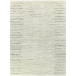 Callan White 5 ft. x 7 ft. Stripe Shag Area Rug by BALTA