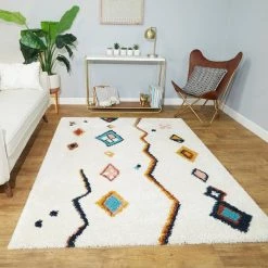 Backstedt Moroccan Shag White 5 ft. x 7 ft. Area Rug by BALTA -Cheap BALTA || Norsk Store white balta area rugs 3007232 31 1000