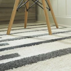 Colter White 5 ft. x 7 ft. Modern Striped Area Rug by BALTA -Cheap BALTA || Norsk Store white balta area rugs 3007834 31 1000