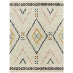 Culver White 8 ft. x 10 ft. Berber Shag Area Rug by BALTA