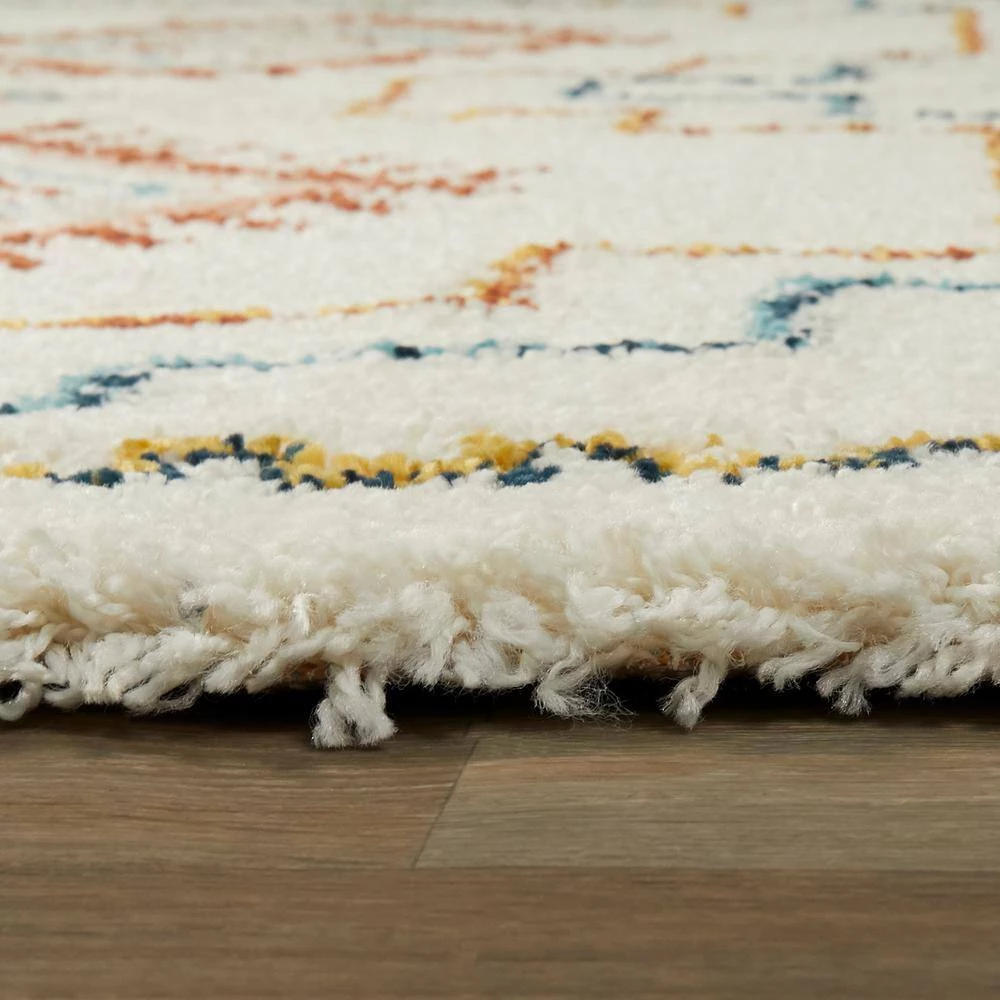 Bandele White 5 ft. x 7 ft. Berber Shag Area Rug by BALTA 7 Bandele White 5 ft. x 7 ft. Berber Shag Area Rug by BALTA - Image 5