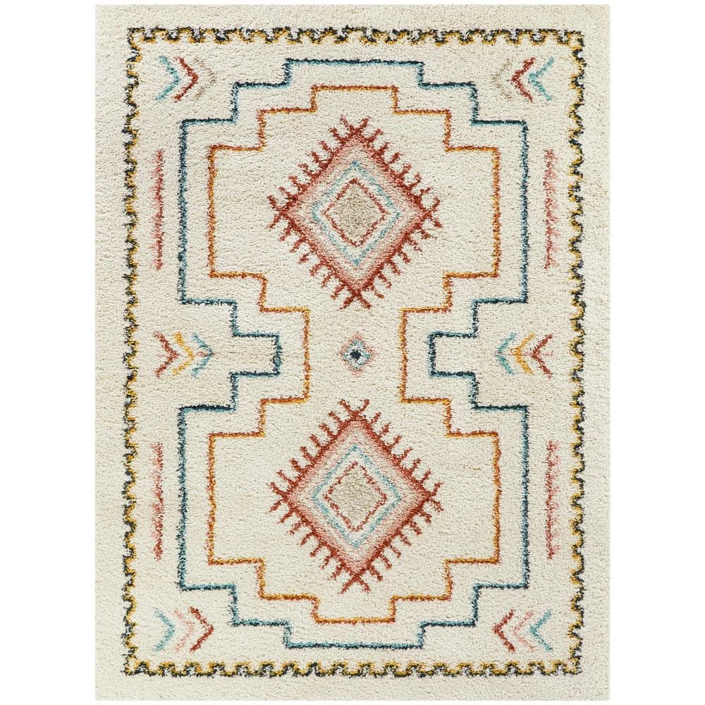 Bandele White 5 ft. x 7 ft. Berber Shag Area Rug by BALTA 3 Bandele White 5 ft. x 7 ft. Berber Shag Area Rug by BALTA