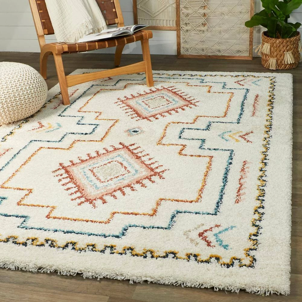Bandele White 5 ft. x 7 ft. Berber Shag Area Rug by BALTA 4 Bandele White 5 ft. x 7 ft. Berber Shag Area Rug by BALTA - Image 2