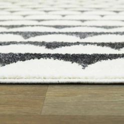 Palmer White 8 ft. 8 in. x 12 ft. Geometric Area Rug by BALTA -Cheap BALTA || Norsk Store white balta area rugs 3018146 1f 1000