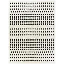 Seurat White 8 ft. x 10 ft. Modern Dots Area Rug by BALTA