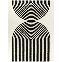 Honnecourt White 8 ft. x 10 ft. Contemporary Area Rug by BALTA