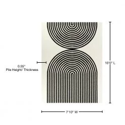 Honnecourt White 8 ft. x 10 ft. Contemporary Area Rug by BALTA -Cheap BALTA || Norsk Store white balta area rugs 3091460 76 1000