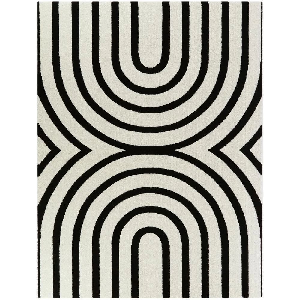 Thompson White 8 ft. x 10 ft. Contemporary Area Rug by BALTA 3 Thompson White 8 ft. x 10 ft. Contemporary Area Rug by BALTA