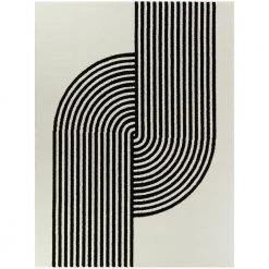 Anscombe White 8 ft. x 10 ft. Art Deco Area Rug by BALTA