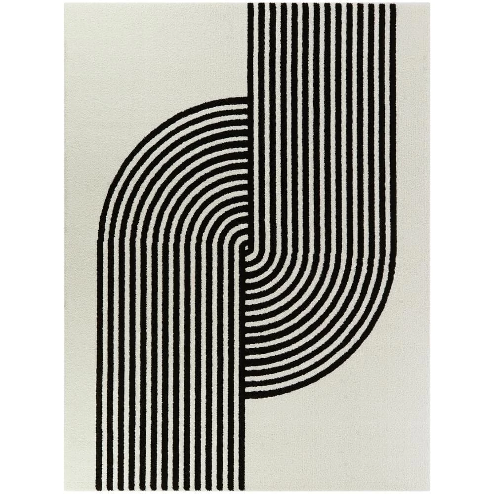 Anscombe White 8 ft. x 10 ft. Art Deco Area Rug by BALTA 3 Anscombe White 8 ft. x 10 ft. Art Deco Area Rug by BALTA