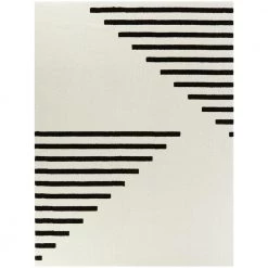 Walsh White 8 ft. x 10 ft. Modern Striped Area Rug by BALTA