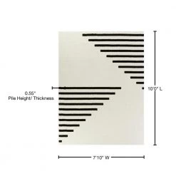 Walsh White 8 ft. x 10 ft. Modern Striped Area Rug by BALTA -Cheap BALTA || Norsk Store white balta area rugs 3091470 76 1000