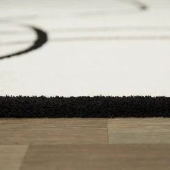 Cajal White 5 ft. 3 in. x 7 ft. Abstract Area Rug by BALTA -Cheap BALTA || Norsk Store white balta area rugs 3095039 1f 1000