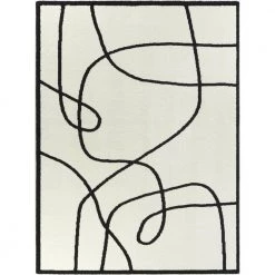 Cajal White 5 ft. 3 in. x 7 ft. Abstract Area Rug by BALTA