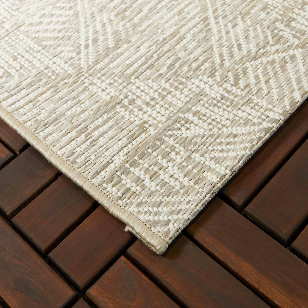 Pauling White 8 ft. x 10 ft. Abstract Indoor/Outdoor Area Rug by BALTA 6 Pauling White 8 ft. x 10 ft. Abstract Indoor/Outdoor Area Rug by BALTA - Image 4
