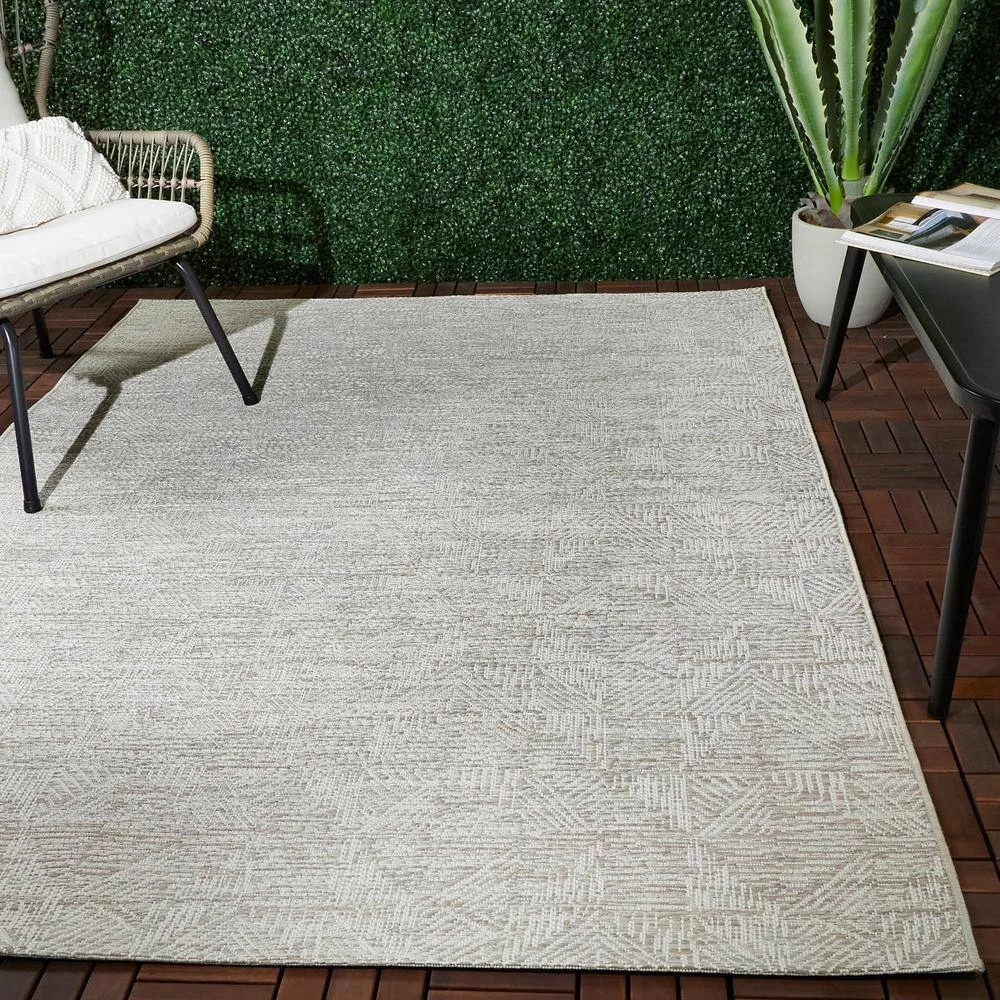 Pauling White 8 ft. x 10 ft. Abstract Indoor/Outdoor Area Rug by BALTA 4 Pauling White 8 ft. x 10 ft. Abstract Indoor/Outdoor Area Rug by BALTA - Image 2