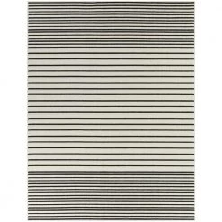 Letitia White 5 ft. 3 in. x 7 ft. Stripe Indoor/Outdoor Area Rug by BALTA