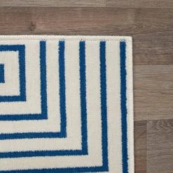 Paskal White/Blue 5 ft. x 7 ft. Geometric Striped Area Rug by BALTA 10 Paskal White/Blue 5 ft. x 7 ft. Geometric Striped Area Rug by BALTA -Cheap BALTA || Norsk Store white blue balta area rugs 3007393 4f 1000