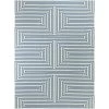 Paskal White/Blue 5 ft. x 7 ft. Geometric Striped Area Rug by BALTA -Cheap BALTA || Norsk Store white blue balta area rugs 3007393 64 1000