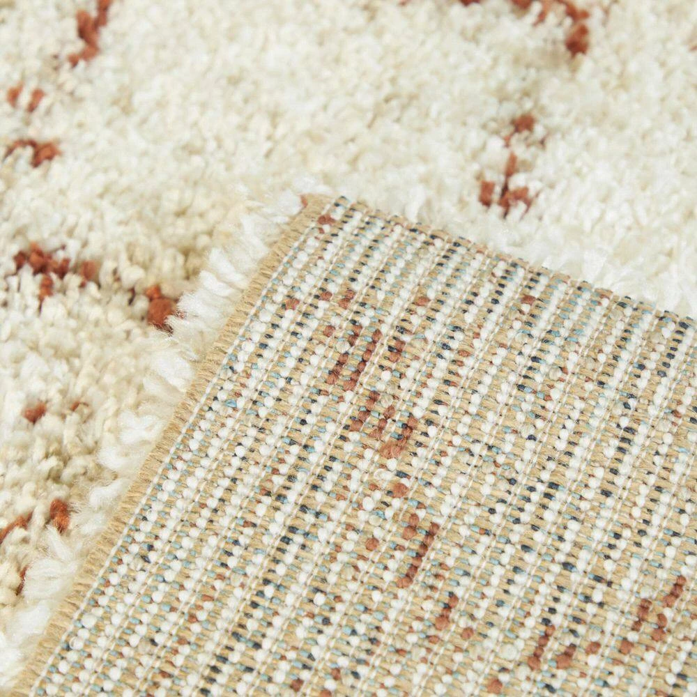 Albini White/Orange 5 ft. 3 in. x 7 ft. Abstract Area Rug by BALTA 5 Albini White/Orange 5 ft. 3 in. x 7 ft. Abstract Area Rug by BALTA - Image 3