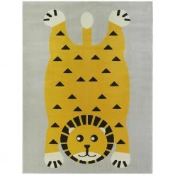 Little Lion Yellow 4 ft. x 6 ft. Kids Area Rug by BALTA